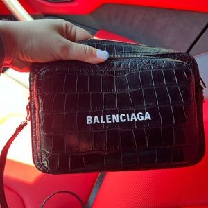Balenciaga Croc Crossbody with front pocket